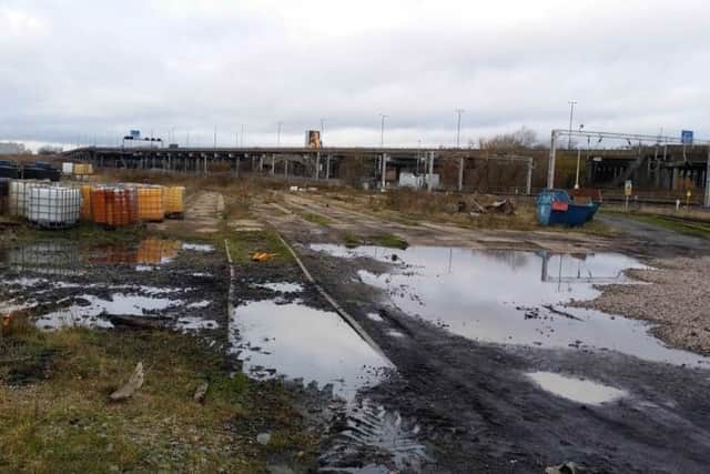 Bescot sidings yard, the site of the proposed factory