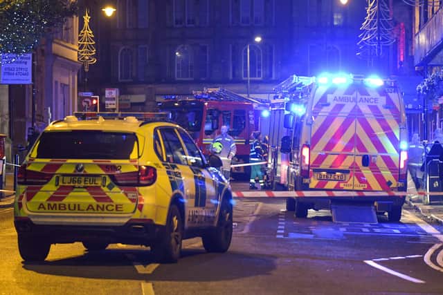 Emergency services at the scene of the incident in Wolverhampton. Photo: SnapperSK