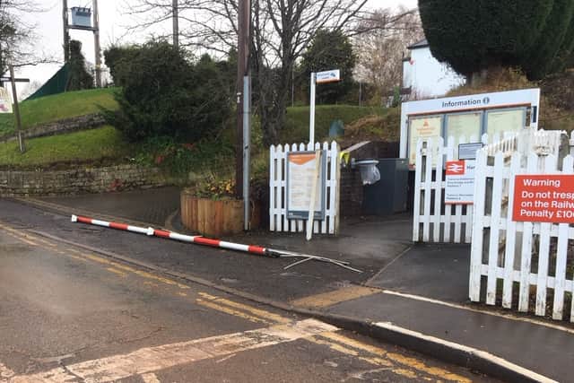 WATCH: Lorry ploughs through level crossing barrier causing train delays