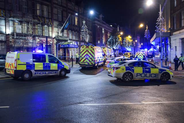 Police sealed off Lichfield Street in Wolverhampton. Photo: SnapperSK