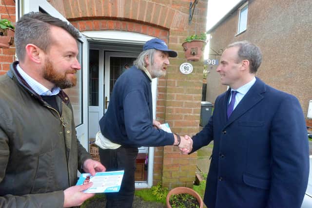 Resident Andrew Barnes told Mr Raab he was voting Tory because he wanted to see Brexit delivered.