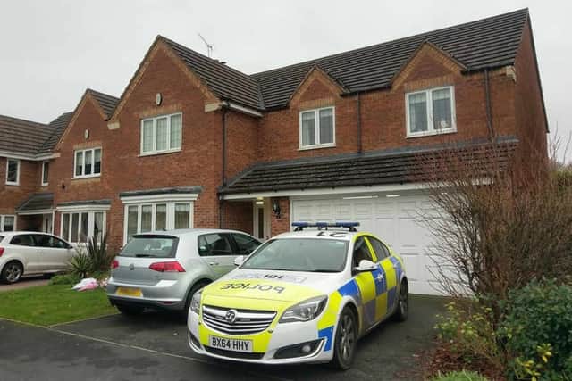 Police outside the home where Natalie was found in Kenrose Mill, Kinver