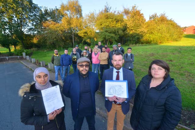Gemma Taylor, pictured front right, says the council isn't listening to residents