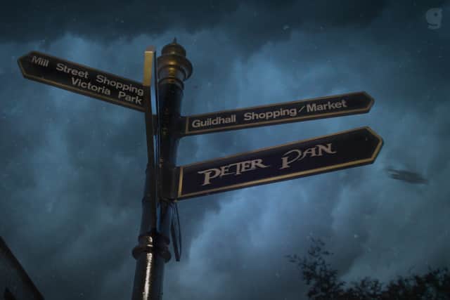Scenes from Stafford Gatehouse's Peter Pan trailer
