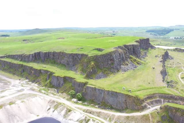 The disused quarry at Harpur Hill. Photo: Stephen Thresh/YouTube