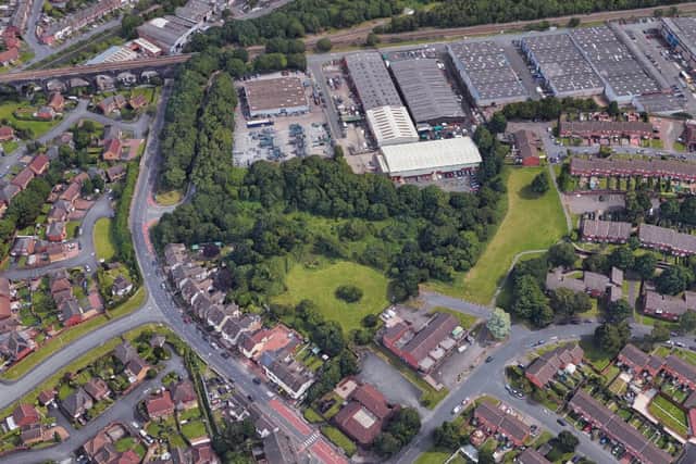 An aerial view showing the land off Gorsebrook Road. Photo: Google