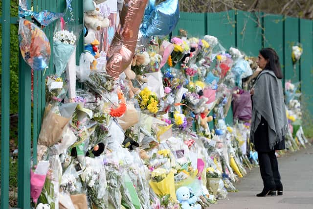 Many well-wishers visited the scene to pay their respects