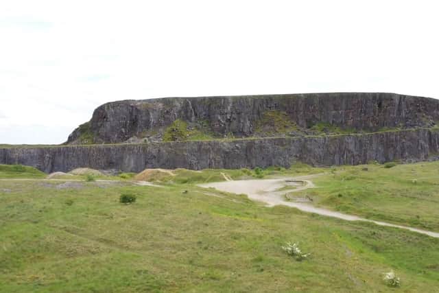 The disused quarry at Harpur Hill. Photo: Stephen Thresh/YouTube