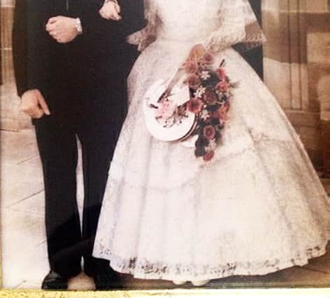 Dennis and Mavis Eccleston on their wedding day