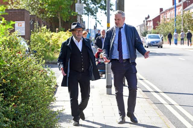 Mr Galloway speaks to Peter Madeley in West Bromwich