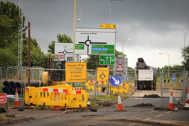 Long-running roadworks have caused disruption for motorists 