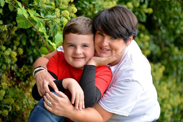 Finn Hill with mother Jo