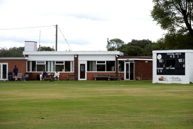 The clubhouse at the Littleworth Road ground