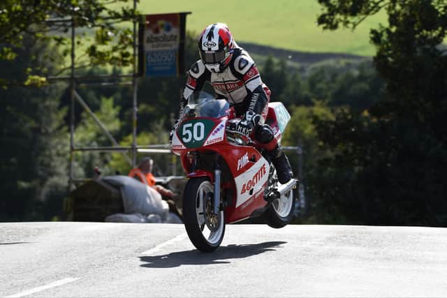 Davies at Ballaugh during qualifying, which was hampered with bad weather. Picture: ottpix@btinternet.com