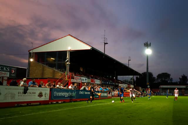 A general view of the Jonny-Rocks Stadium home of Cheltenham Town (AMA)