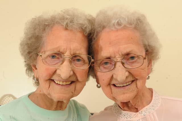 Lilian and Doris still do their own shopping and don't use walking sticks