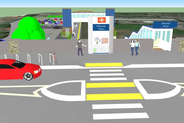 An early design of the proposed Willenhall station