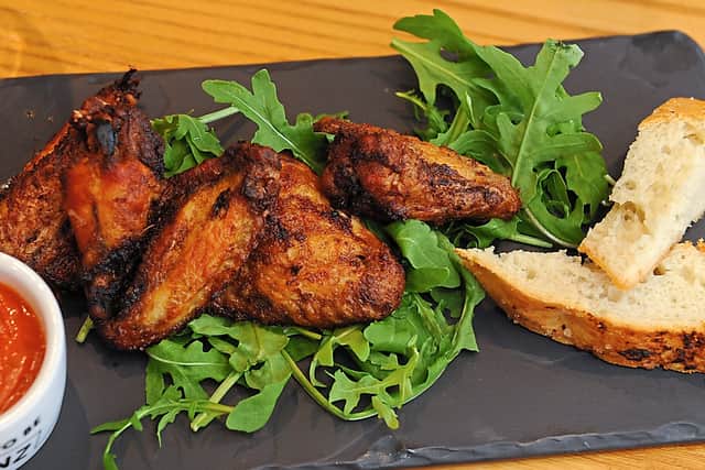 The chicken wings were fine but there was very little zest to enjoy in the dish