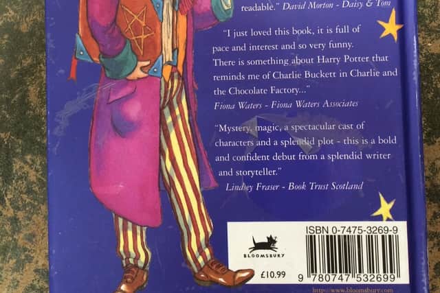 The back cover of the book, which was bought for £1