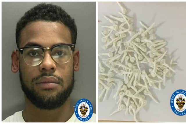Kyle Esty jailed for six years nine months after being found with 90 wraps of Class A drugs