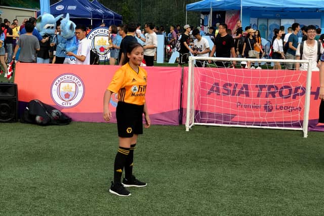 This girl was an absolute star in the fan park