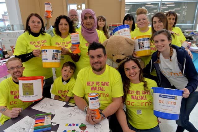 Isabella Lyttle’s father Mark, centre, has been at the forefront of the campaign to save Acorns Hospice in Walsall