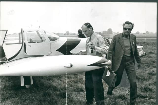 Prince William on the right, with co-pilot Vyrell Mitchell tending to the plane, shortly before take-off. Picture: Ray Bradbury of the Express & Star