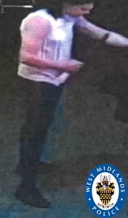CCTV of Christopher Taylor in disguise