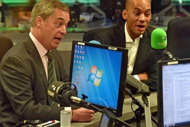 Nigel Farage and Chuka Umunna