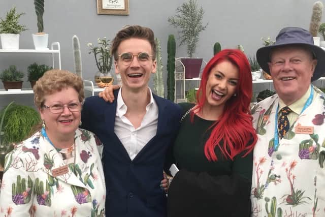 The duo met Strictly stars Joe Sugg and Dianne Buswell