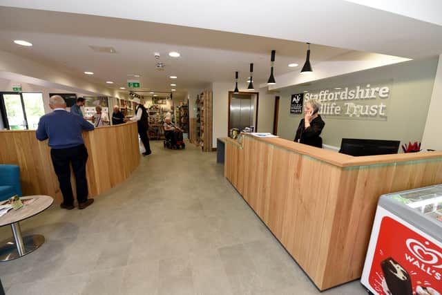 The new reception area