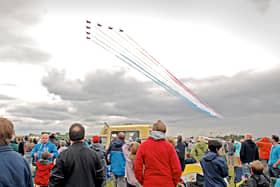 Crowds at the RAF Cosford Air Show