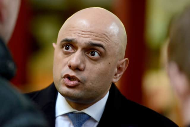 Home Secretary Sajid Javid in Brierley Hill