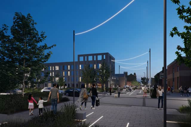 An artist’s impression of the new gateway development on the former bus depot site