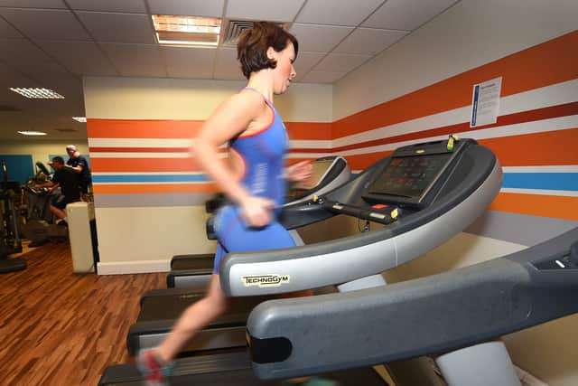 Kate aims to do three hour-long swims, five hours of cycling and two and a half hours of running every week