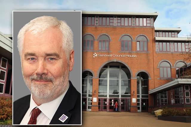 Steve Trow, inset, is the new interim leader of the controlling Labour group at Sandwell Council