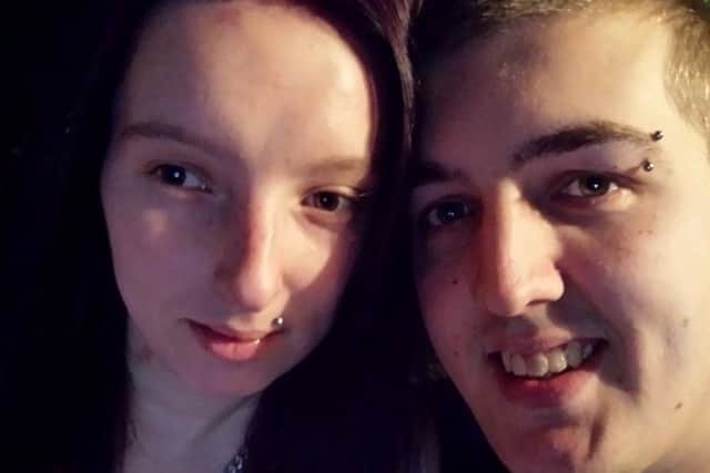 Natalie Unitt and partner Chris Moulton survived after jumping out of an upstairs window with baby Jack