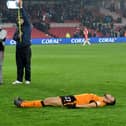Romain Saiss is done for after a herculean effort at Middlesbrough