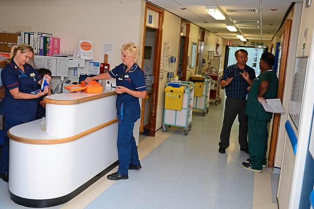 Staff at Royal Shrewsbury Hospital