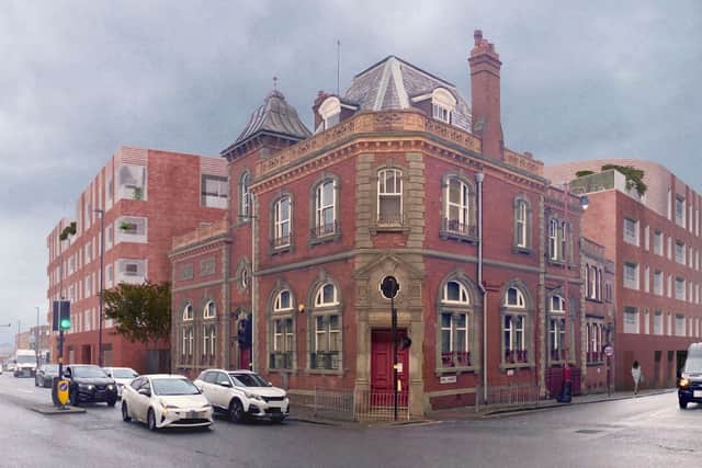 Visualisation of the proposed Jewellery Quarter development in Birmingham. Taken from Design and Access Statement prepared by BPN Architects on behalf of Hanehouse