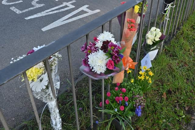 Tributes left for cyclist who died in a collision with a car near Brownhills on the Chester Road North Island