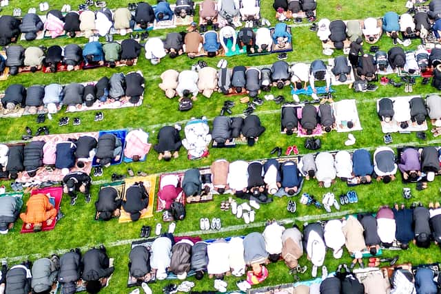 Eid celebrations at Small Heath Park, Birmingham. March 20, 2026. 