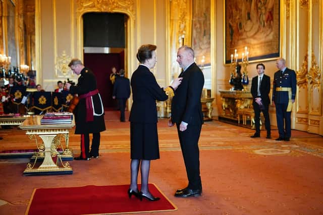 Jed Mercurio is made an OBE by the Princess Royal