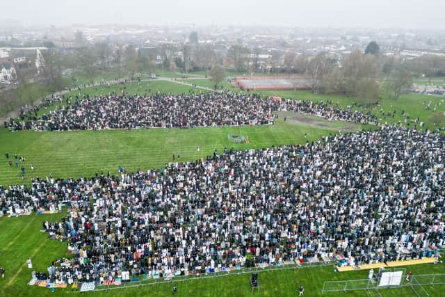 Eid celebrations at Small Heath Park, Birmingham. March 20, 2026. 
