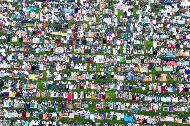 Eid celebrations at Small Heath Park, Birmingham. March 20, 2026.  