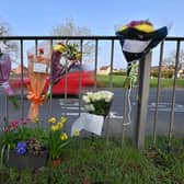 Tributes left for cyclist who died in a collision with a car near Brownhills on the Chester Road North Island