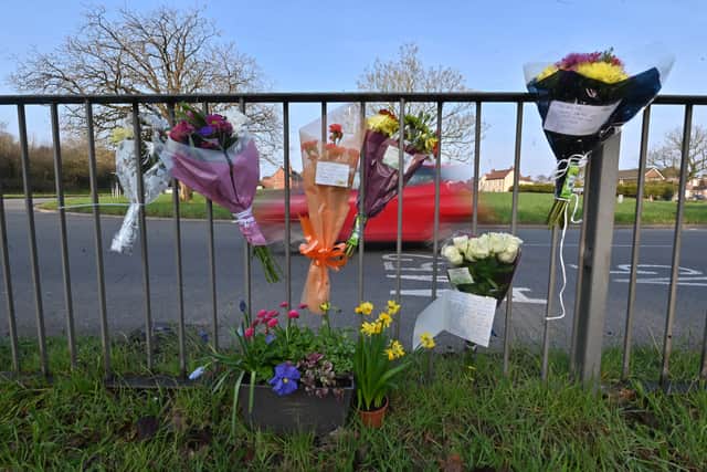 Tributes left for cyclist who died in a collision with a car near Brownhills on the Chester Road North Island
