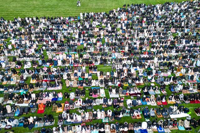 Eid celebrations at Small Heath Park, Birmingham. March 20, 2026. 