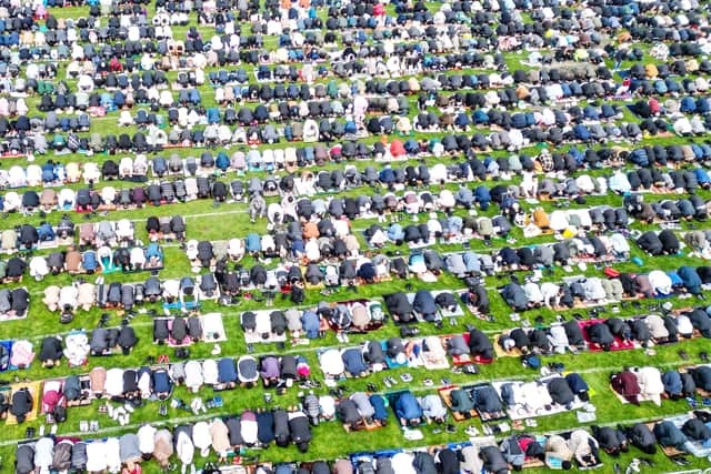 Eid celebrations at Small Heath Park, Birmingham. March 20, 2026.