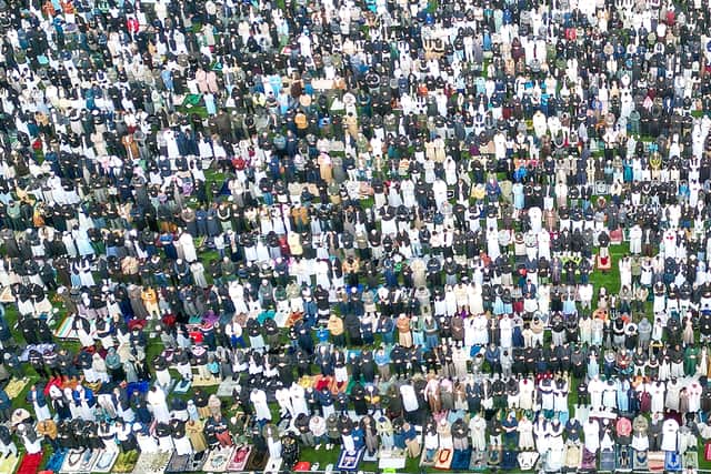 Eid celebrations at Small Heath Park, Birmingham. March 20, 2026.  